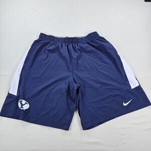 Nike Brigham Young University BYU Cougars Navy Blue Athletic Shorts Size XXL